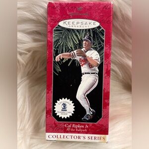 1998 Hallmark MLB At The Ballpark Cal Ripken Jr. Keepsake Ornament Card inside
